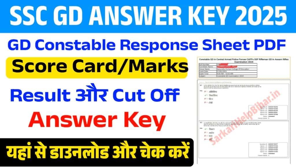 SSC GD Answer Key 2025