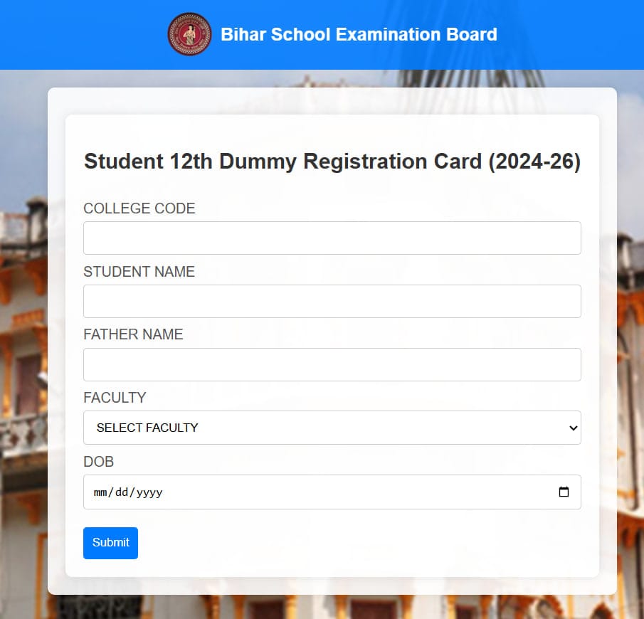 Bihar Board 12th Dummy Registration Card 2026: डाउनलोड लिंक जारी, यहाँ से करें चेक व सुधार 2 Bihar Board 12th Dummy Registration Card 2026 Download 1