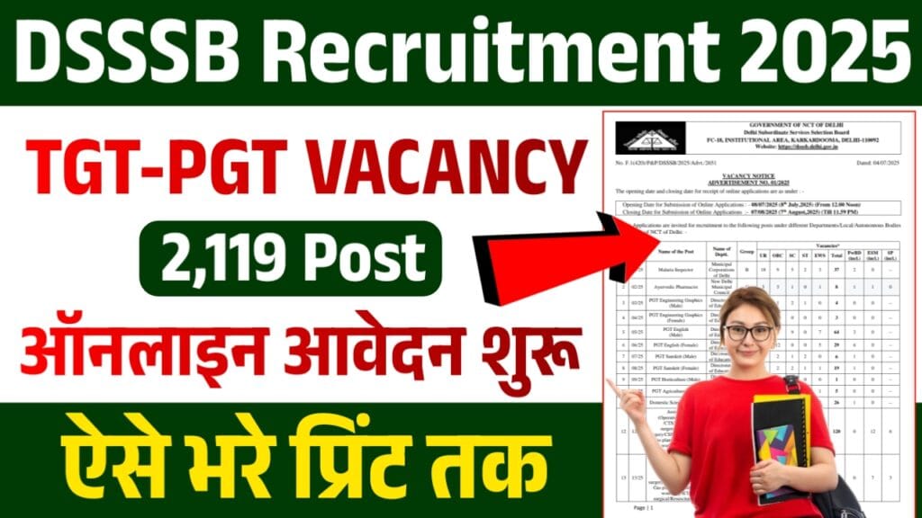 DSSSB Recruitment 2025